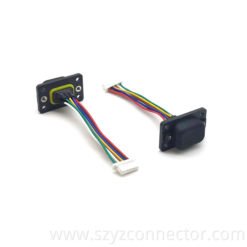 Servo motor encoder wire welding base 7-pin connector